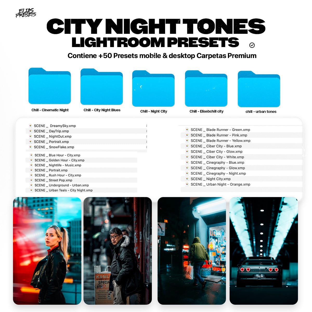 Night City Presets Lightroom