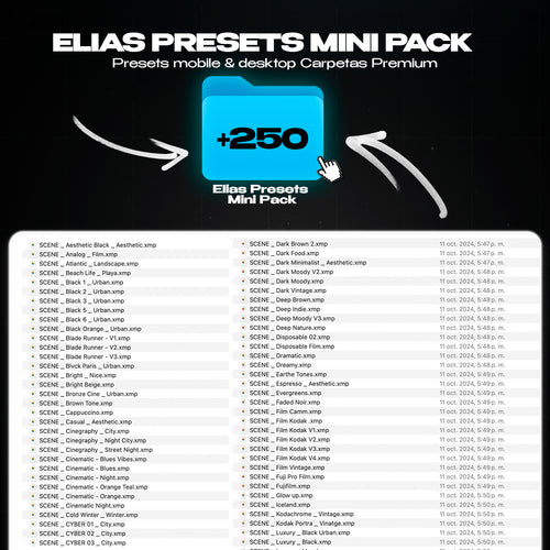 Elias Presets Lightroom Tones