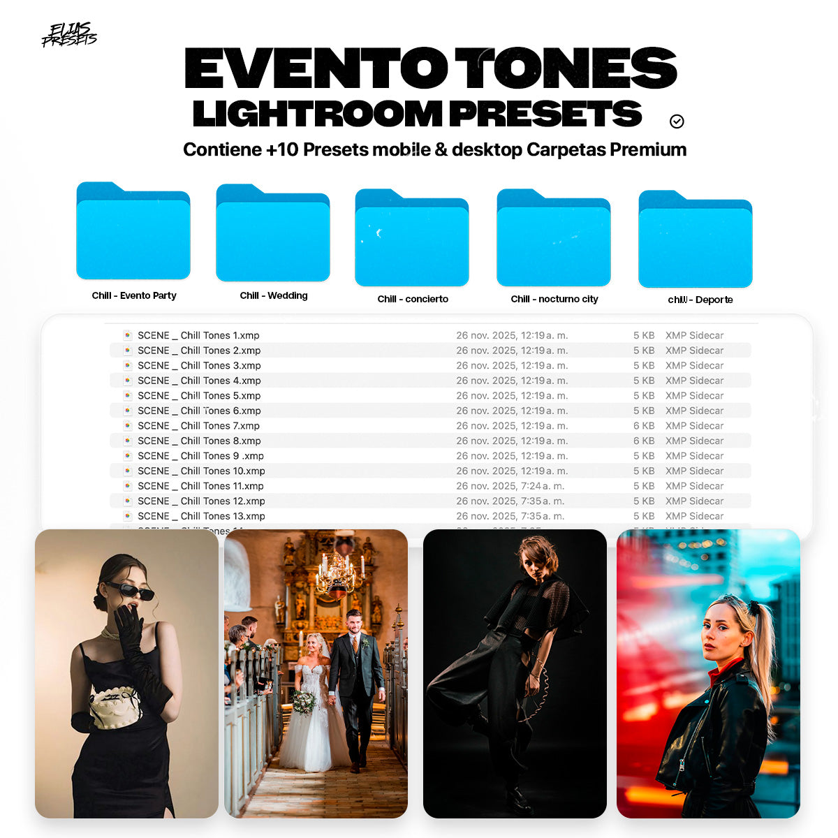 Eventos Presets Lightroom